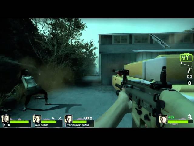 Left 4 Dead 2 Multiplayer Playthrough / Gameplay Part 2 Dark Carnival Ellis Full HD 1080