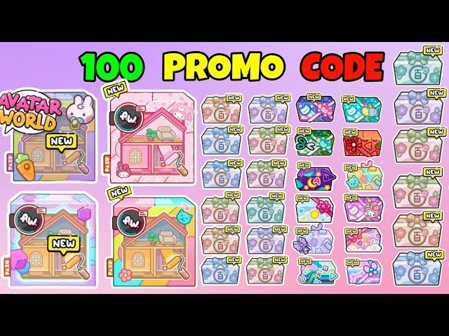 100 NEW PROMO CODE IN AVATAR WORLD 2023-2024  NEW UPDATE PROMO CODE