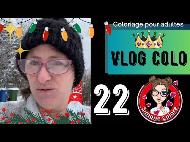 [ VLOG COLORIAGE ]  Promenades dans la neige - CROCHET️22️ 23 décembre 2024