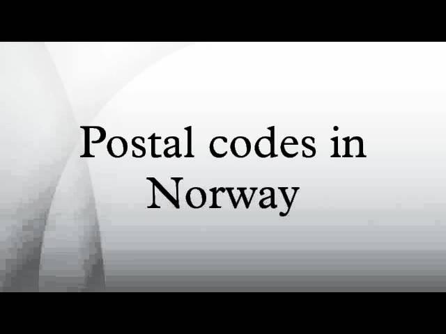 Postal codes in Norway