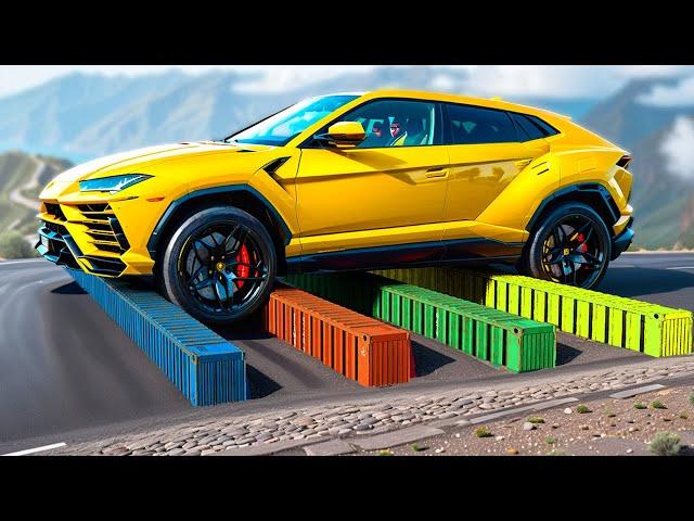 Cars vs Ledges x Spikes x Low Pipes ▶️ BeamNG Drive