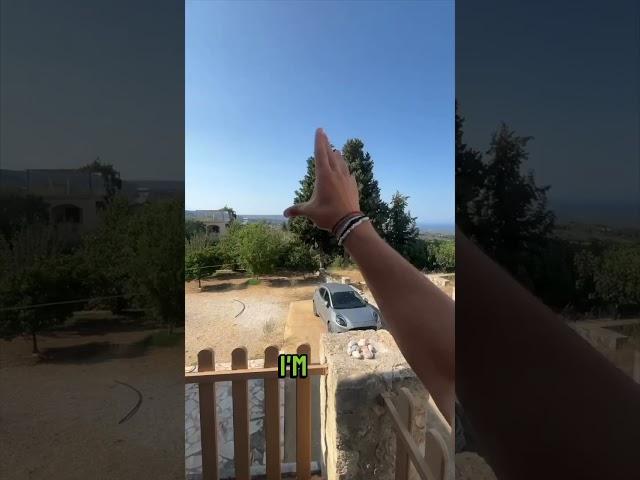 What happens if you throw the Flying Spinner off a building? 