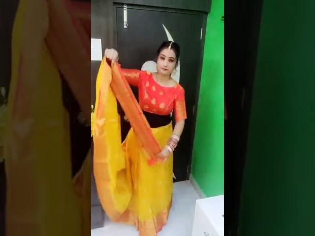 #sareehack ! How to Infinity drape #shorts #sangeeta singh hairstyles