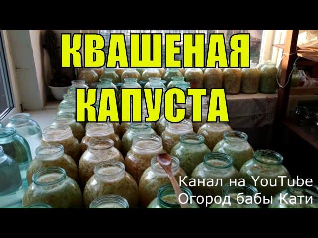 Квашеная капуста рецепт! Капуста квашеная! Как квасить капусту!