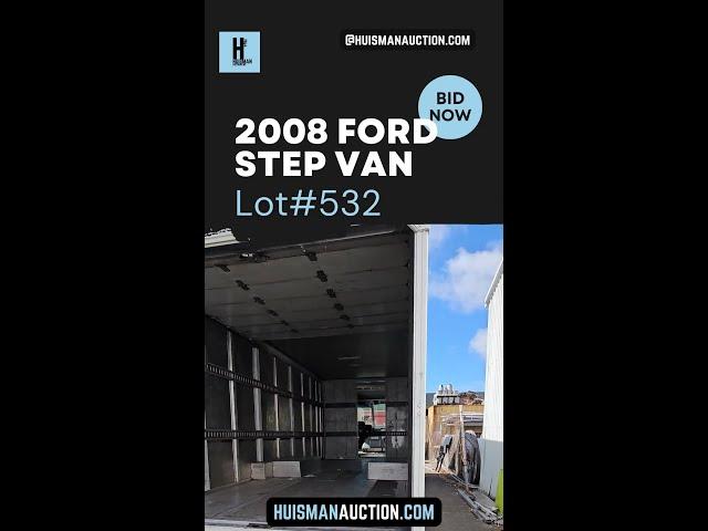 Featured Lot Alert!Lot 532: 2008 Ford Step Van  #bidonline #truck #huismanauction #auction