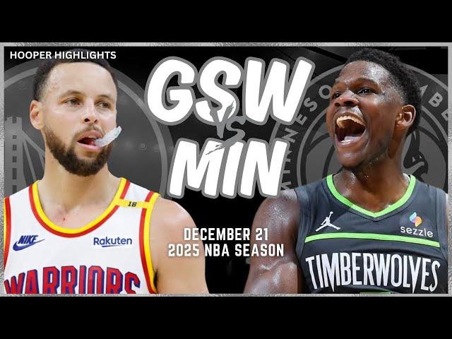 Golden State Warriors vs Minnesota Timberwolves Full Game Highlights | Dec 21 | 2025 NBA Season