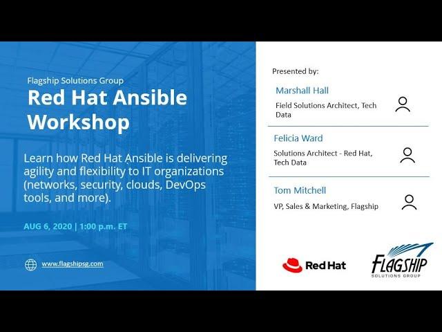 Red Hat Ansible Workshop with Flagship Solutions Group