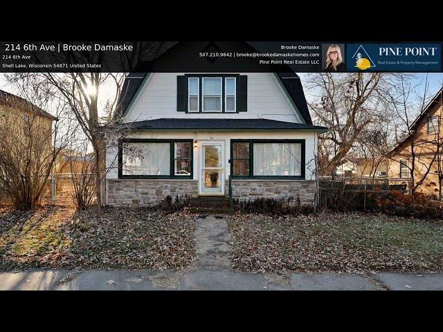 Shell Lake, Wisconsin Home for Sale | 214 6th Ave | Brooke Damaske