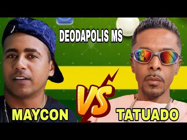 Maycon de Teixeira x Tatuado ( Deodapolis)#sinuca #baianinhodemauá #snooker