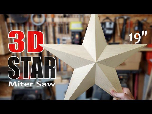 3D Wooden Stars - Angles, Jigs, Assembly - Beveled Stars