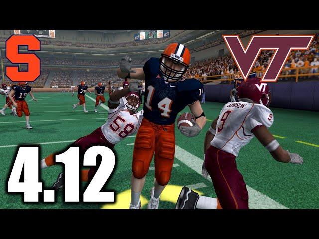 #2 Syracuse vs #14 Virginia Tech | NCAA Football 06 Syracuse Orange Dynasty | S4:E12