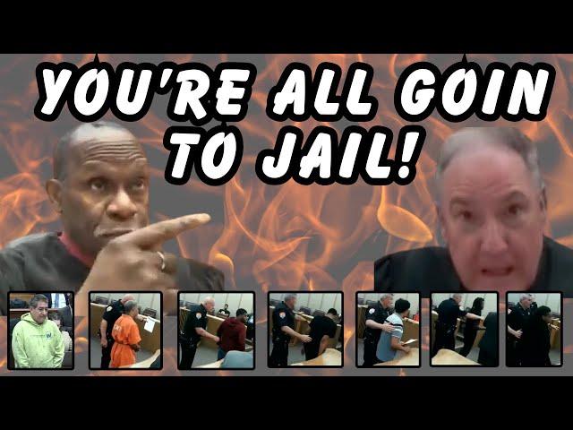 YOU'RE ALL GOIN TO JAIL!  Multiple Revocations of Dumb Defendants Playing Games With The #court !