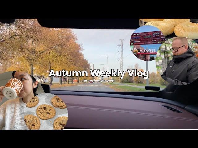 Autumn vlog in Finland ​⁠ Lidl bagel, Cookies, Puuvilla, Winter Shoes Shopping | living in Finland