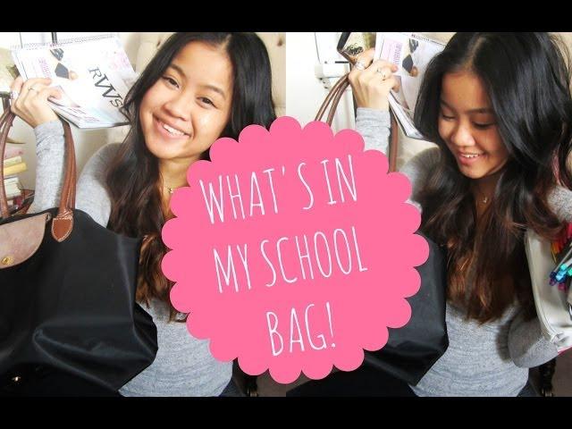 What's In My School Bag! (College Edition!) | rachspeed