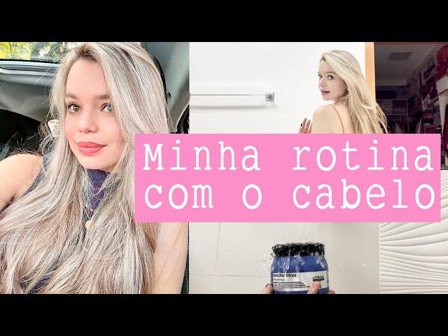 MINHA ROTINA E CUIDADO DIÁRIO COM O CABELO  cabelo limpo | shampoo | tratamento | finalização 