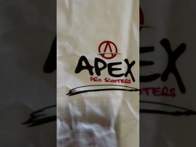 New apex shirt and stickers  @ApexProScootersTV #apexproscooters #new #shirts #scootering