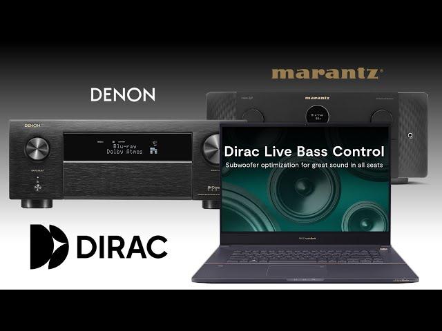 Dirac Bass Control upgrade is available on select Denon & Marantz receivers. Explore the benefits