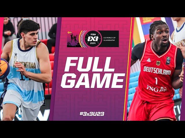 Argentina  vs Germany  | Men | Full Pool Game | FIBA 3x3 U23 World Cup 2024