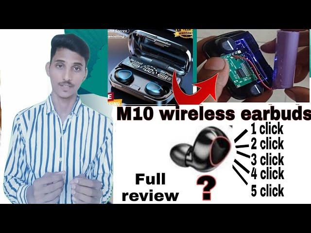 M10 True Wireless Earbud Review and unboxing |  Earbuds with Powerbank full review |