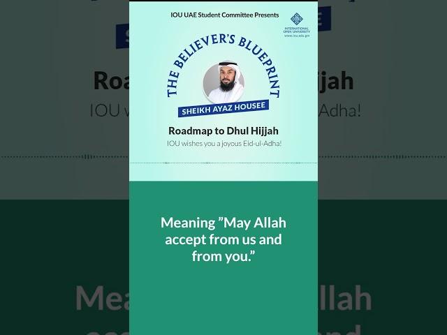 RoadMap to Dhul Hijjah | The Believer's Blueprint : EP 10