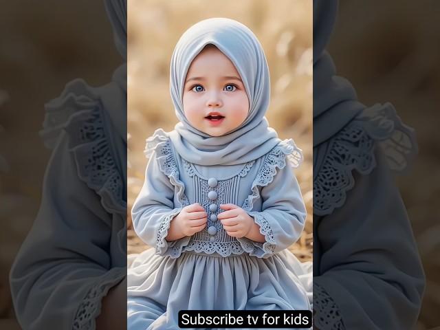 La Ilaha Illallah Baby Girl Reaction  | First Kalma | Islamic Short