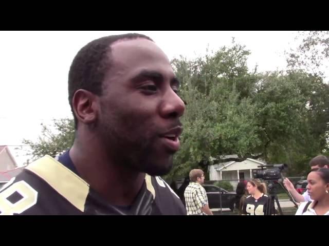 C.J. Spiller on Play60 event at J.C. Ellis Elementary | Video