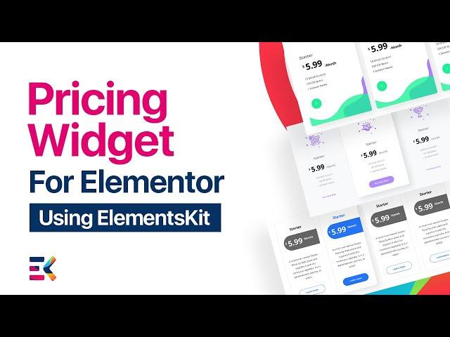 Pricing Table Widget For Elementor | ElementsKit | All In One Addons for Elementor Page Builder