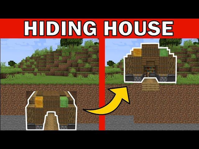 The SECRET HOUSE (disappears underground)| Minecraft 1.21 Tutorial