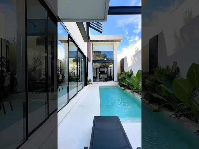 Clean lines, calm vibes—this 2BR Uluwatu villa is modern, cosy, and inspiring! #modernhome