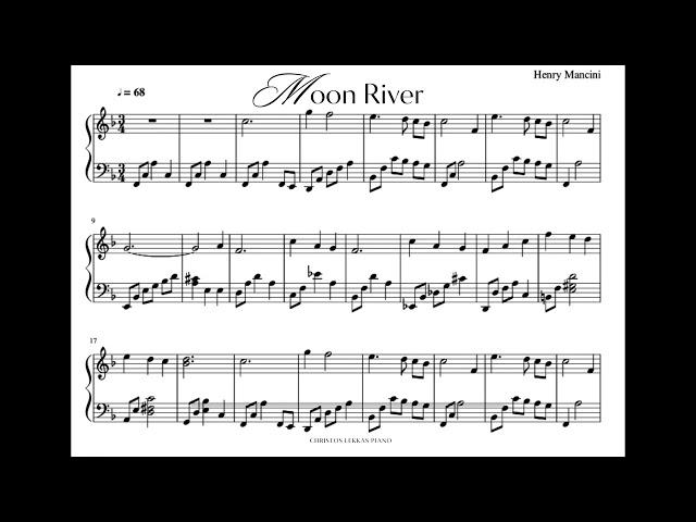 Henry Mancini "Moon River" - Christos Lekkas Piano.