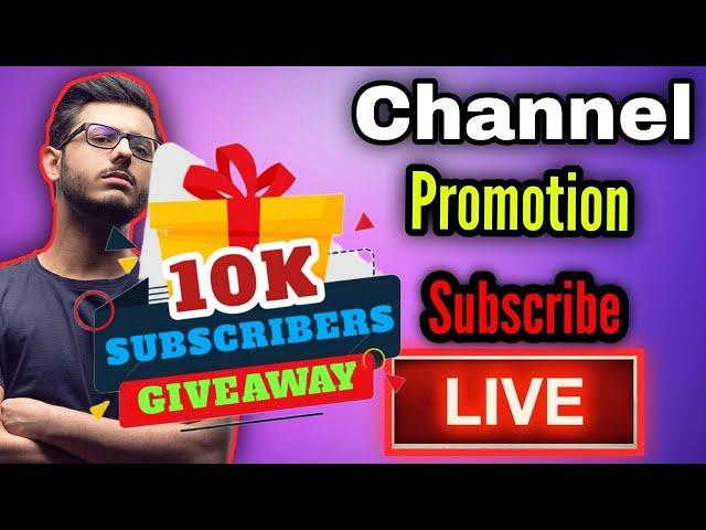 Live YouTube Channel Promotion |1000 SUBSCRIBERS 2 मिनट में ले जाओ 