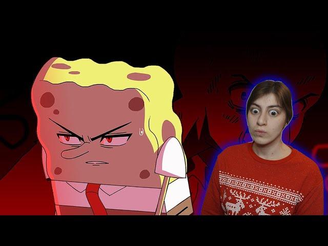 РЕАКЦИЯ на ГУБКА БОБ: АНИМЕ | Suponjibobu Anime - Русская версия