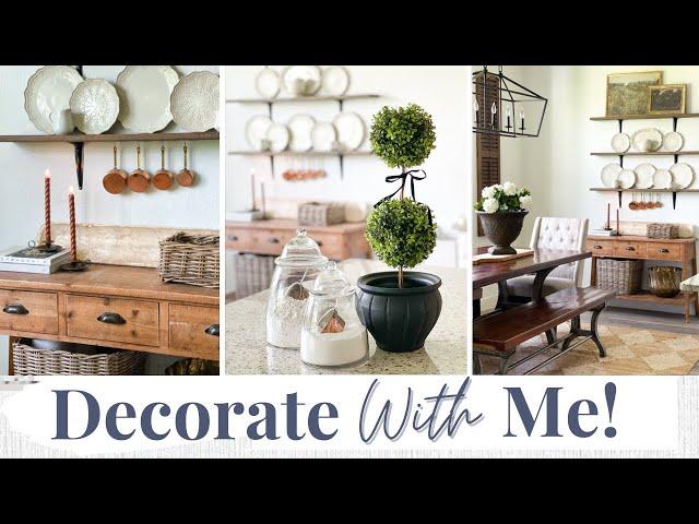 DECORATE WITH ME - STYLING NEW HOME DECOR! | DECORATING TIPS