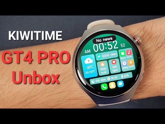 KIWITIME GT4 PRO Smart Watch Unbox-Business Bluetooth Call Smartwatch IP68 Waterproof Watch Ultimate