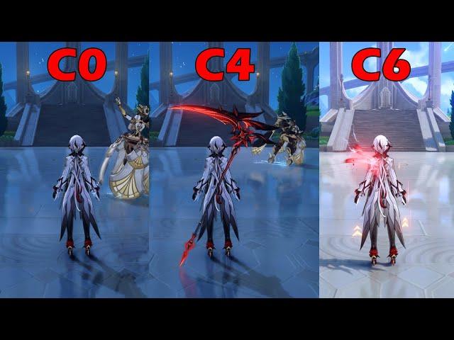 ARLECCHINO C0 ~ C6 COMPARSION | Genshin impact