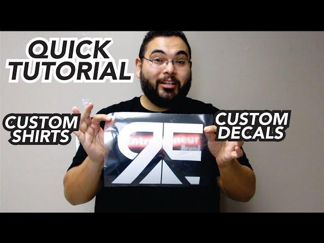 A QUICK Cameo 4 Custom Shirt and Decals tutorial