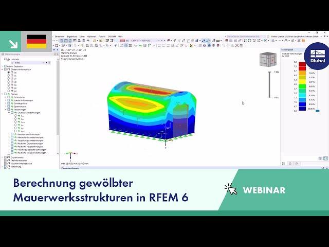 Webinar | Berechnung gewölbter Mauerwerksstrukturen in RFEM 6