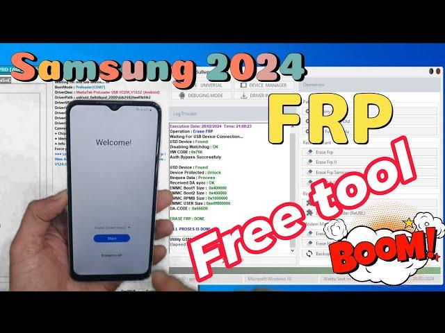 NEW SAMSUNG FRP BYPASS ANY SECURITY 2024 NO TESET POINT NO *#0*# FREE TOOL