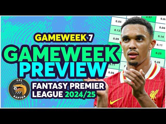 SELL TRENT TO BUY PALMER?  | FPL GAMEWEEK 7 PREVIEW | Fantasy Premier League Tips 2024/25