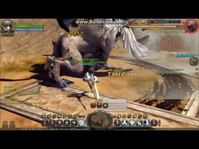 Dragon Nest SEA Level60 Gladiator Desert Dragon Memoria Manticore Solo