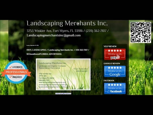 SWFL LANDSCAPING & LAWNCARE SERVICES / LANDSCAPING MERCHANTS INC.( CAPE CORAL, FORT MYERS, SANIBEL )