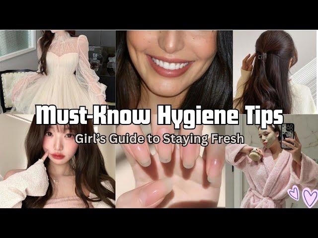 How to stay clean and smell good / hygiene tips for girls #hygiene #feminine #glowup