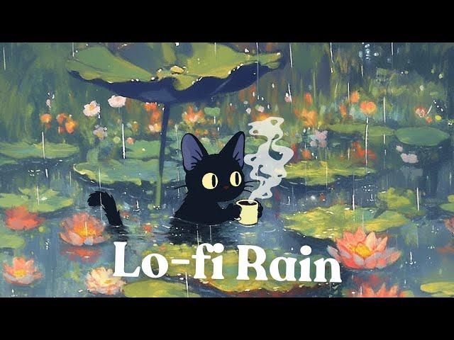 Jazzy Hiphop - Lo-fi Rain ️ Coffee time / for Study / Focus / Relax