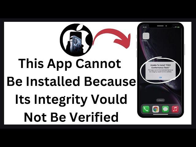 Integrity could not be verified iphone ( 2024)