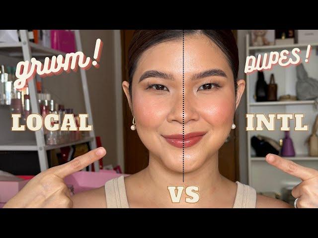 GRWM DUPES | LOCAL VS INTL LUXURY HIGH END MAKEUP BRANDS | JEN DE LEON