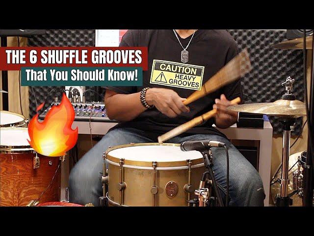 The 6 Shuffle Grooves That You Should Know! *Practice Aid Video*