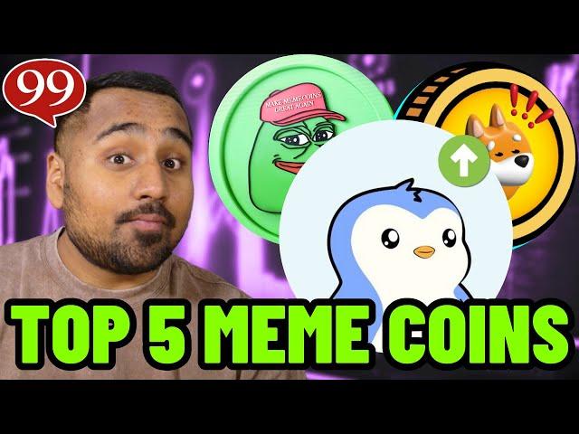 BEST 5 Meme Coins to Buy Now Before 2025?! (New 50X Potential Crypto!?)