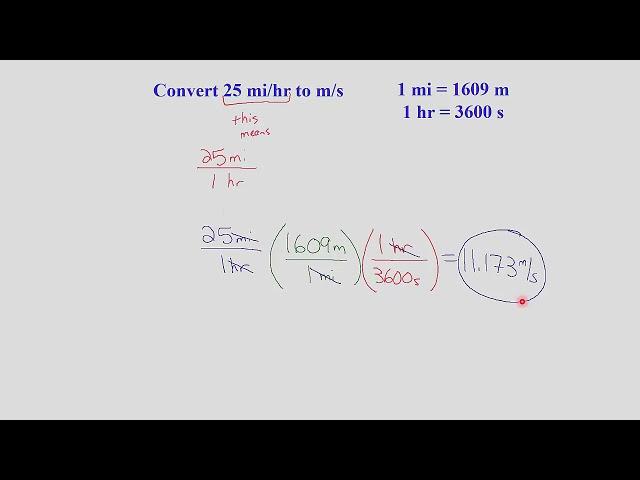 Converting Units in Physics