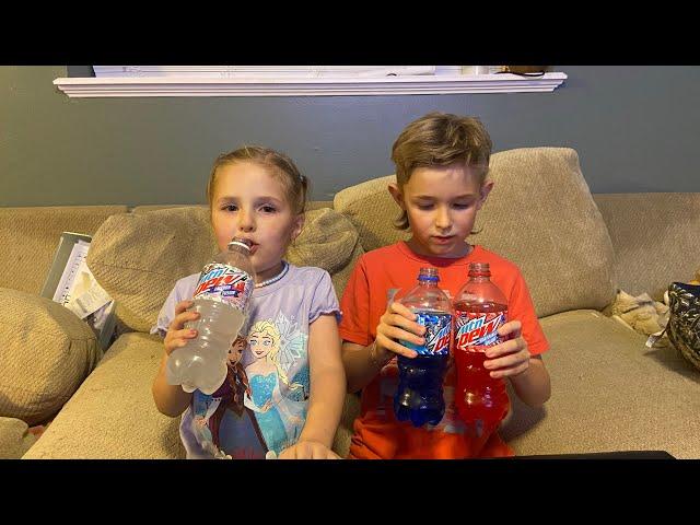 Mtn Dew Red, White and Blue Taste Test