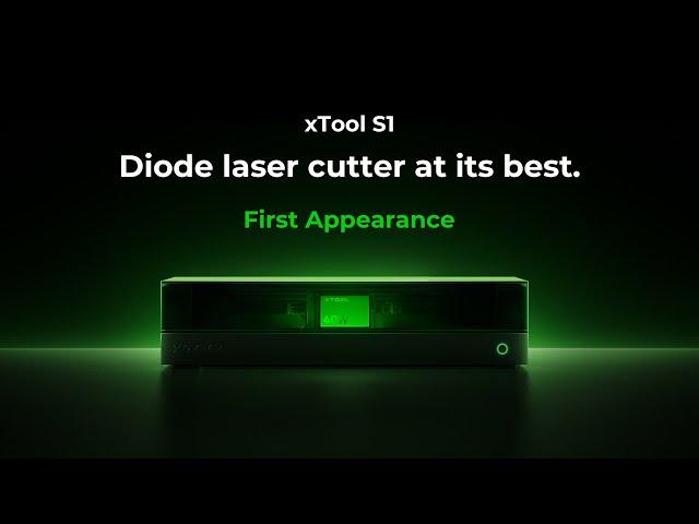 xTool S1 First Appearance! World Best Enclosed Diode Laser Cutter!